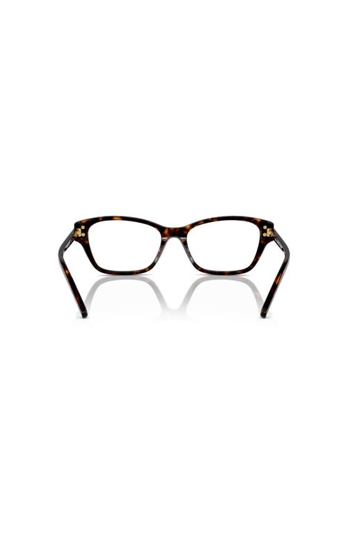 Tory Burch 52mm Rectangle Optical Glasses In Multi