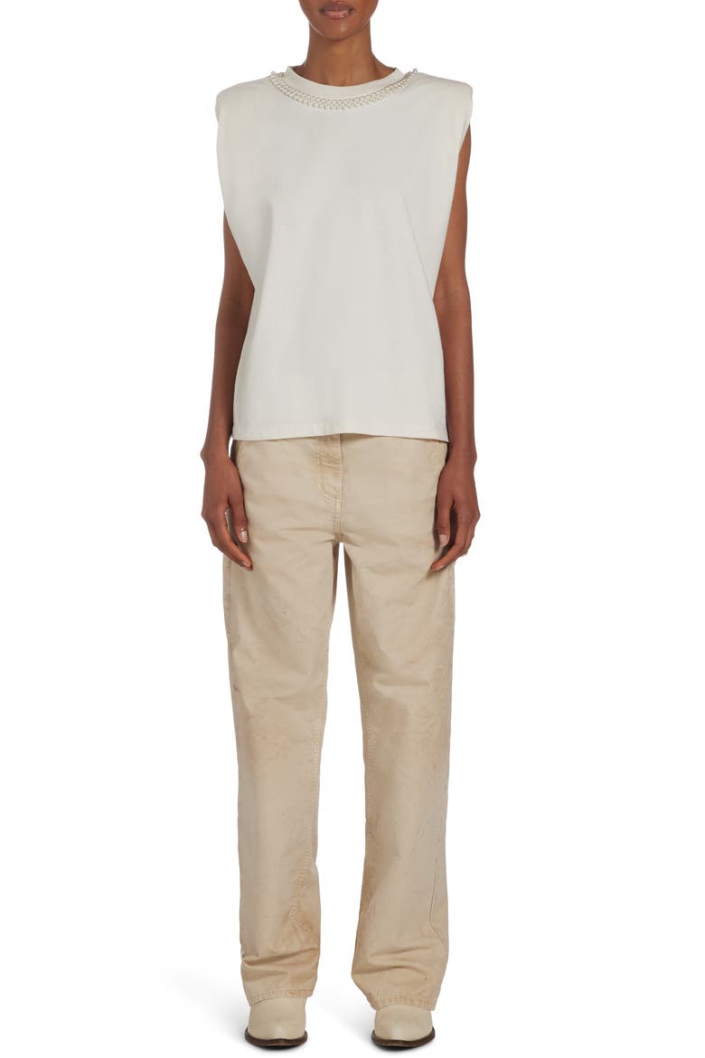 Workwear Cotton Cargo Pants, Alternate, color, ECRU