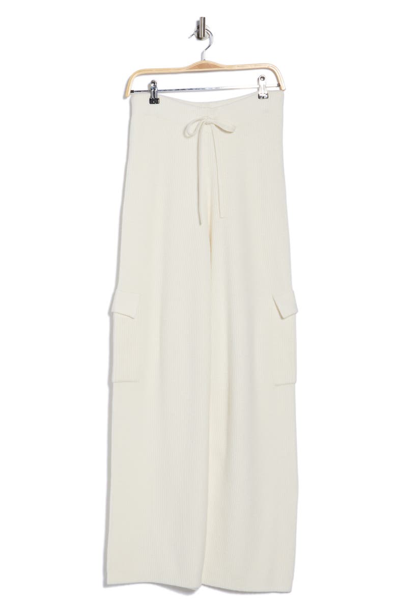 YOGALICIOUS Serenity Sundown Knit Cargo Pants, Alternate, color, White Dove