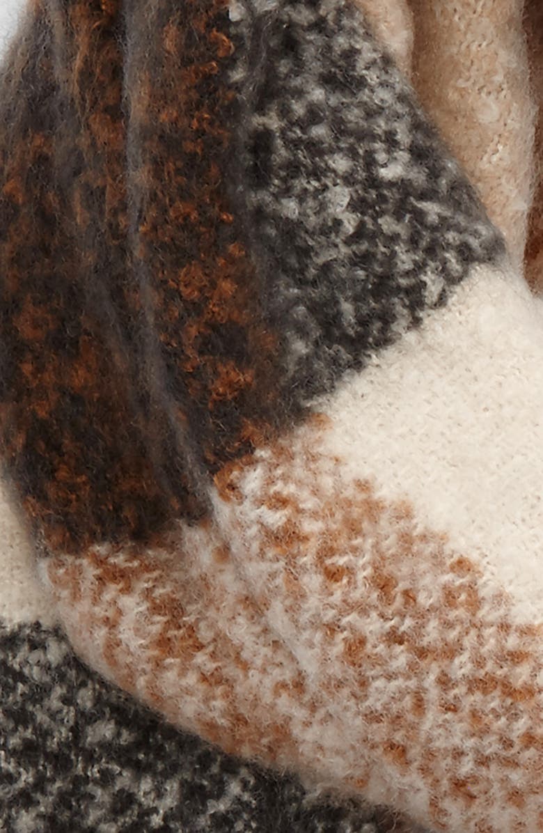 BP. Plush Plaid Oblong Scarf, Alternate, color, 