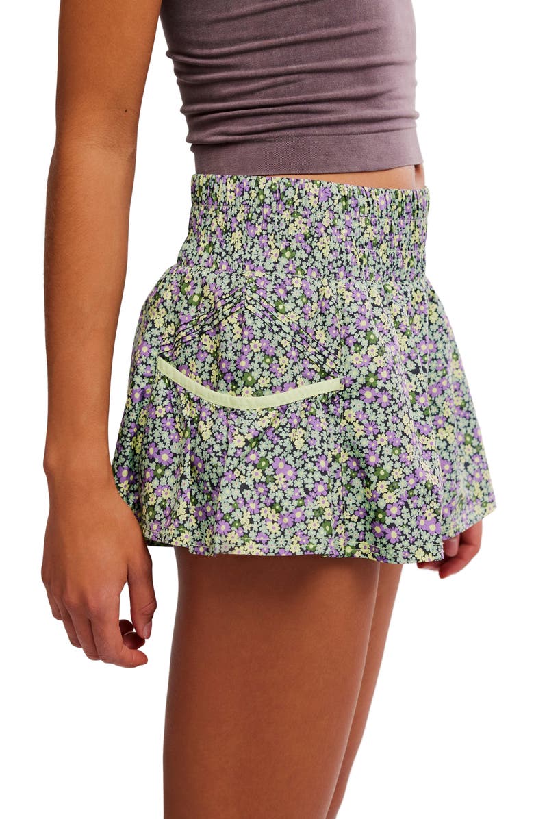 Free People FP Movement Get Your Flirt On Shorts, Alternate, color, Ditsy Circus