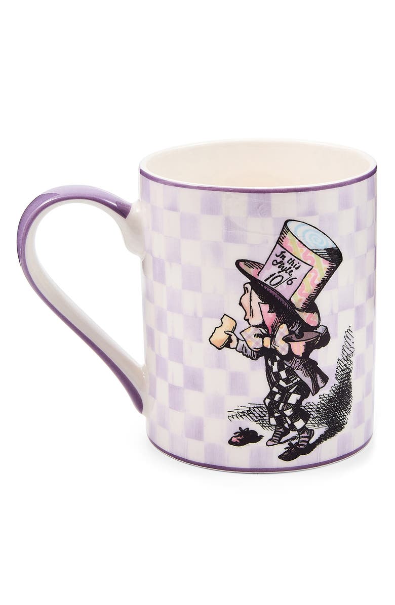 MACKENZIE CHILDS Mad Hatter Mug, Main, color, Violet