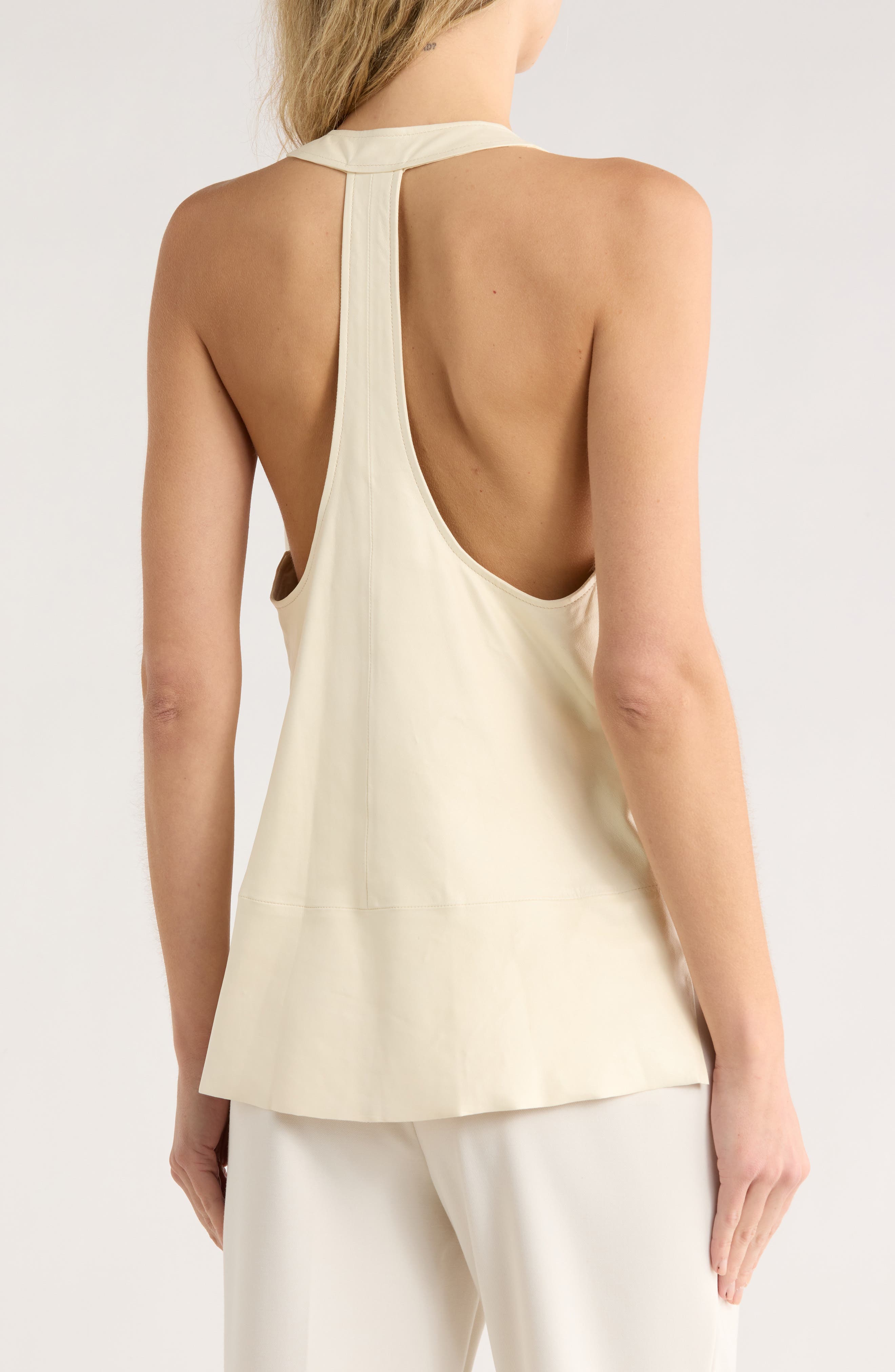 Carrie Leather Halter Tank - image 2