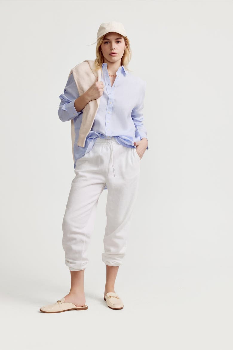 The Washed Linen Shirt, Main, color, Light Blue