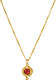 Ottoman Hands Birthstone Pendant Necklace