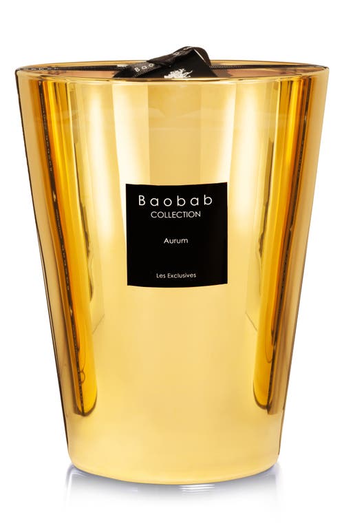 Baobab Collection Les Exclusives Aurum Gold Candle in Shiny Gold  product