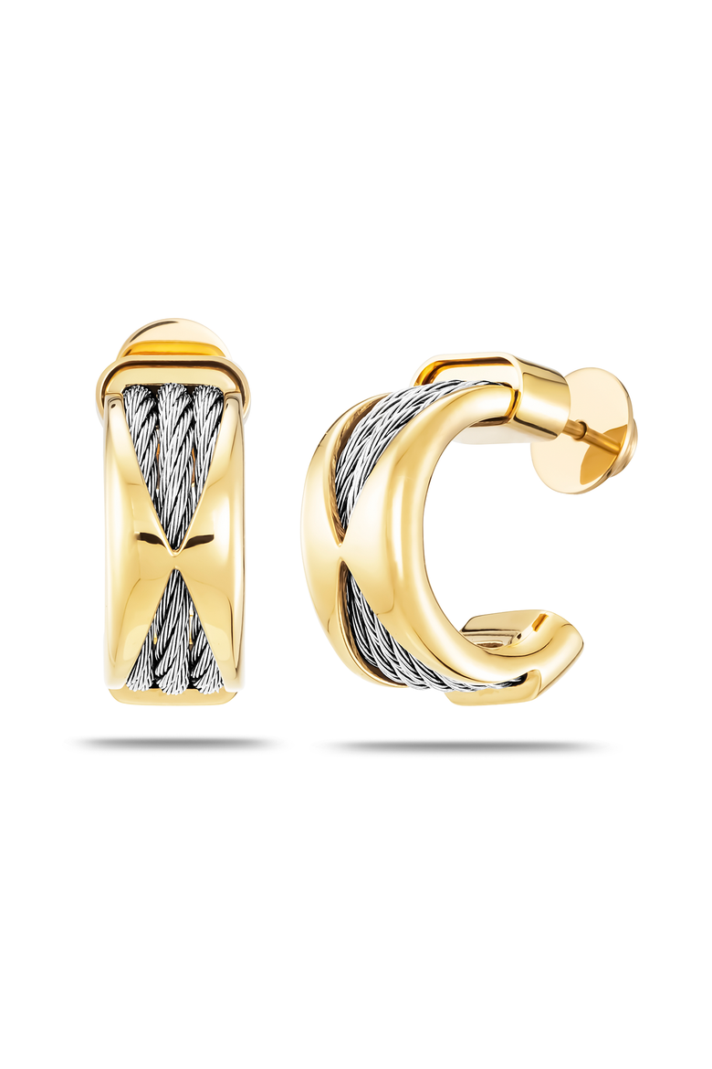 Celtic Dream Earrings, Main, color, Yellow gold PVD