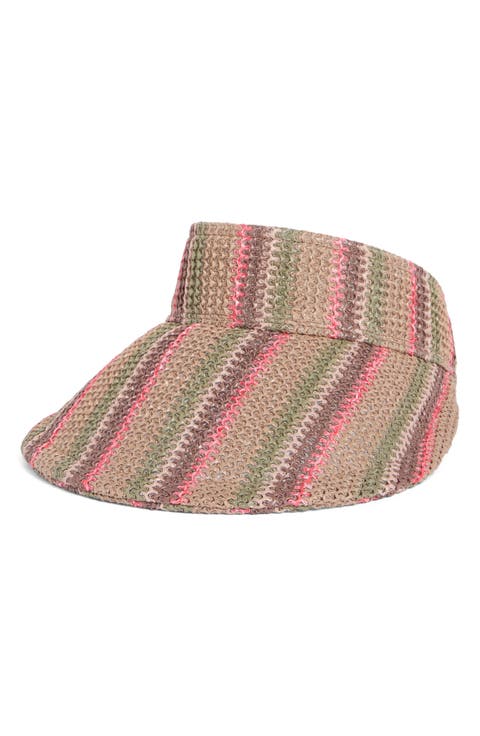 Stripe Woven Visor
