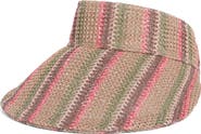 Vince Camuto Stripe Woven Visor