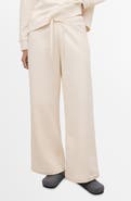 MANGO Cotton Blend Wide Leg Lounge Pants