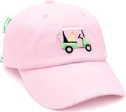 Bits & Bows Dog in Golf Cart Bow Baseball Hat