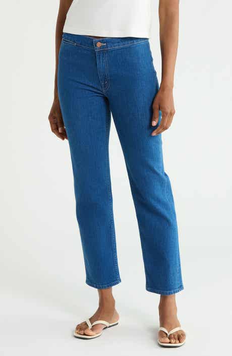 The Piston High Waist Ankle Straight Leg Jeans