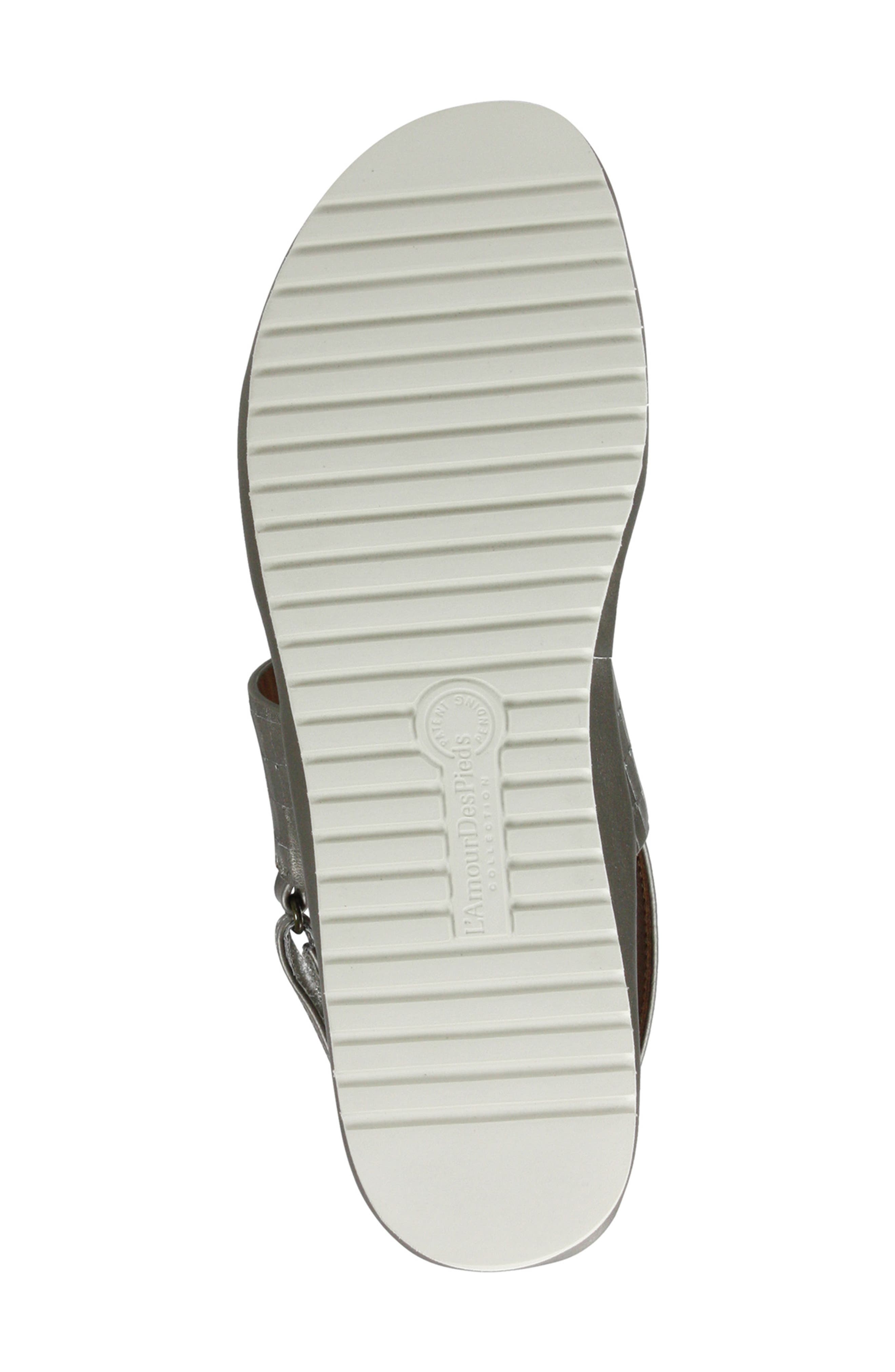 L'Amour des Pieds Abruzzo Slingback Platform Wedge Sandal, Alternate, color, 
