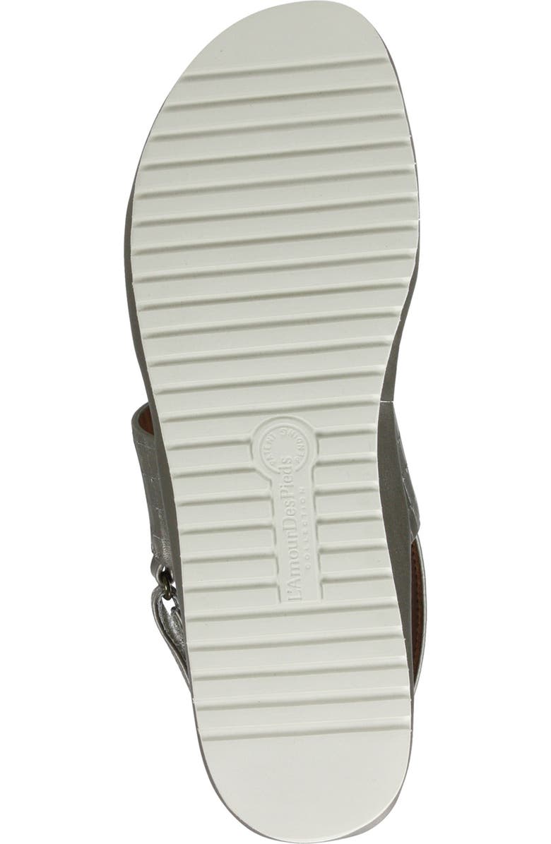 L'Amour des Pieds Abruzzo Slingback Platform Wedge Sandal, Alternate, color,