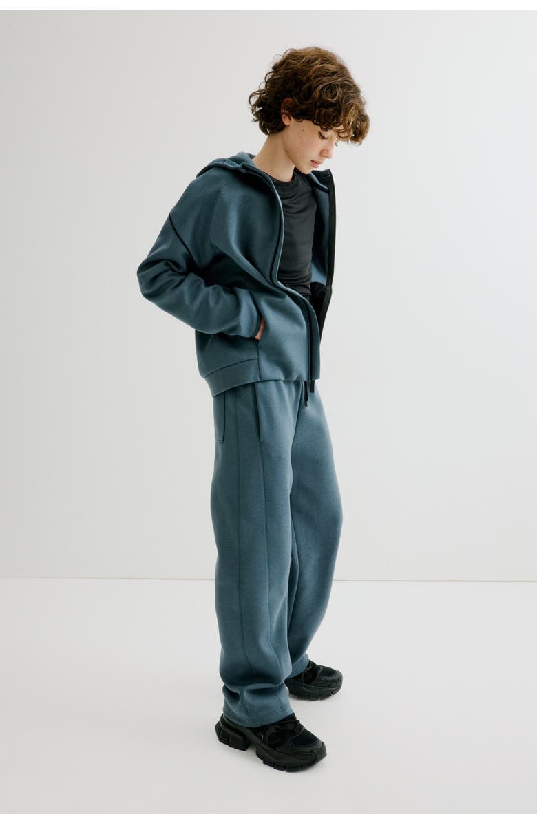 H&M Relaxed Fit Sports Joggers With Drymove, Alternate, color, Dusty Teal