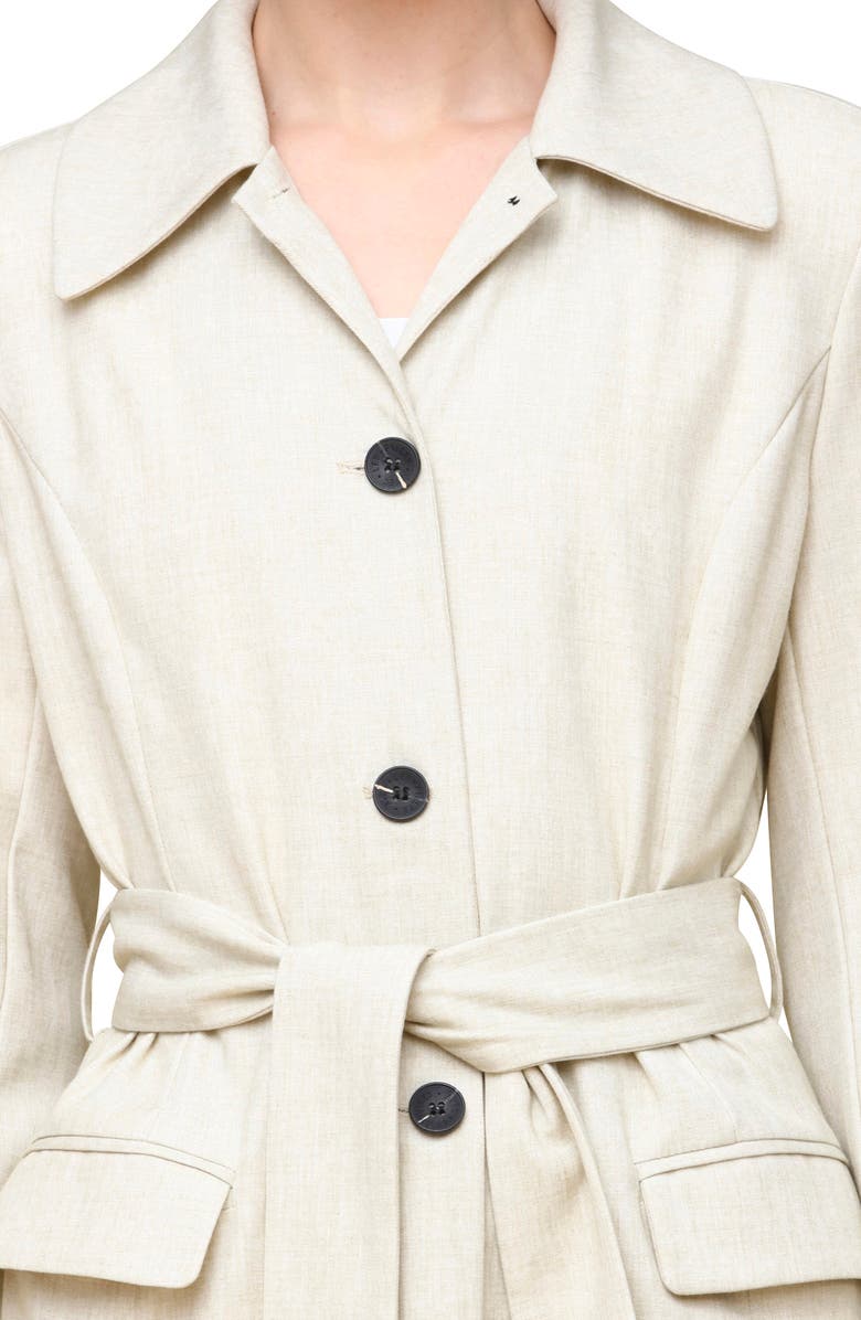 Avec Les Filles Cutaway Belted Coat, Alternate, color,