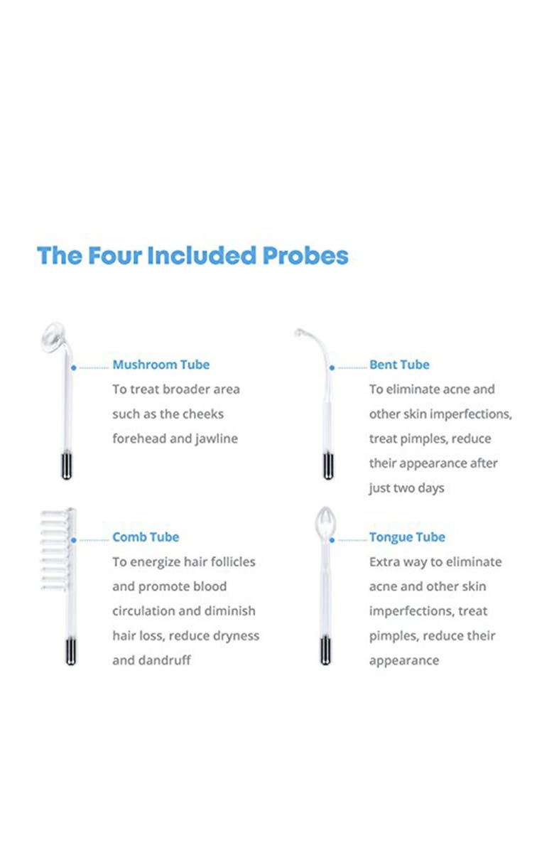 PURE DAILY CARE NuDerma Portable Handheld High Frequency Skin Therapy Wand Machine, Alternate, color, 