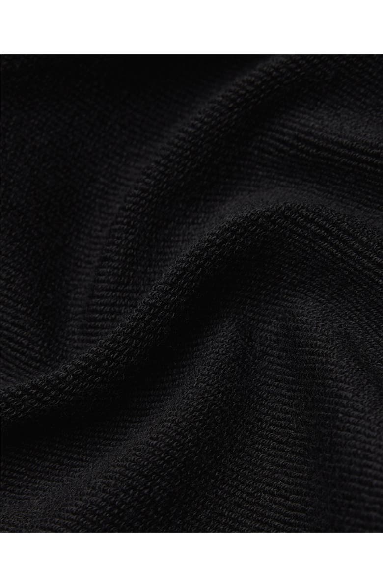 Reigning Champ Embroidered Monogram Midweight Cotton French Terry Rugby Sweatshirt, Alternate, color, Black-White