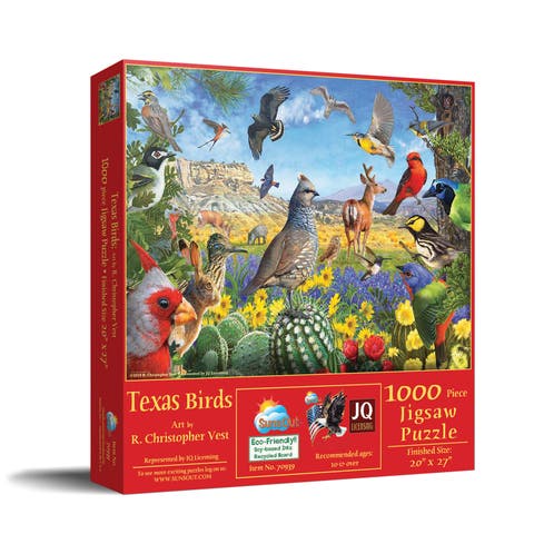 Texas Birds 1000 piece Jigsaw Puzzle for Adults