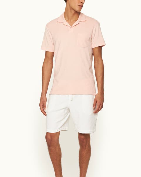Terry Towelling Tailored Fit Towelling Polo Shirt