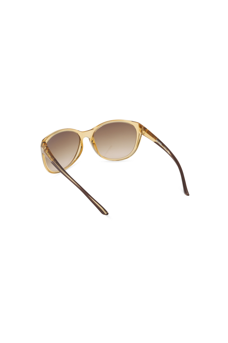 Round Polarized Acetate Sunglasses, Alternate, color, Light Brown / Brown
