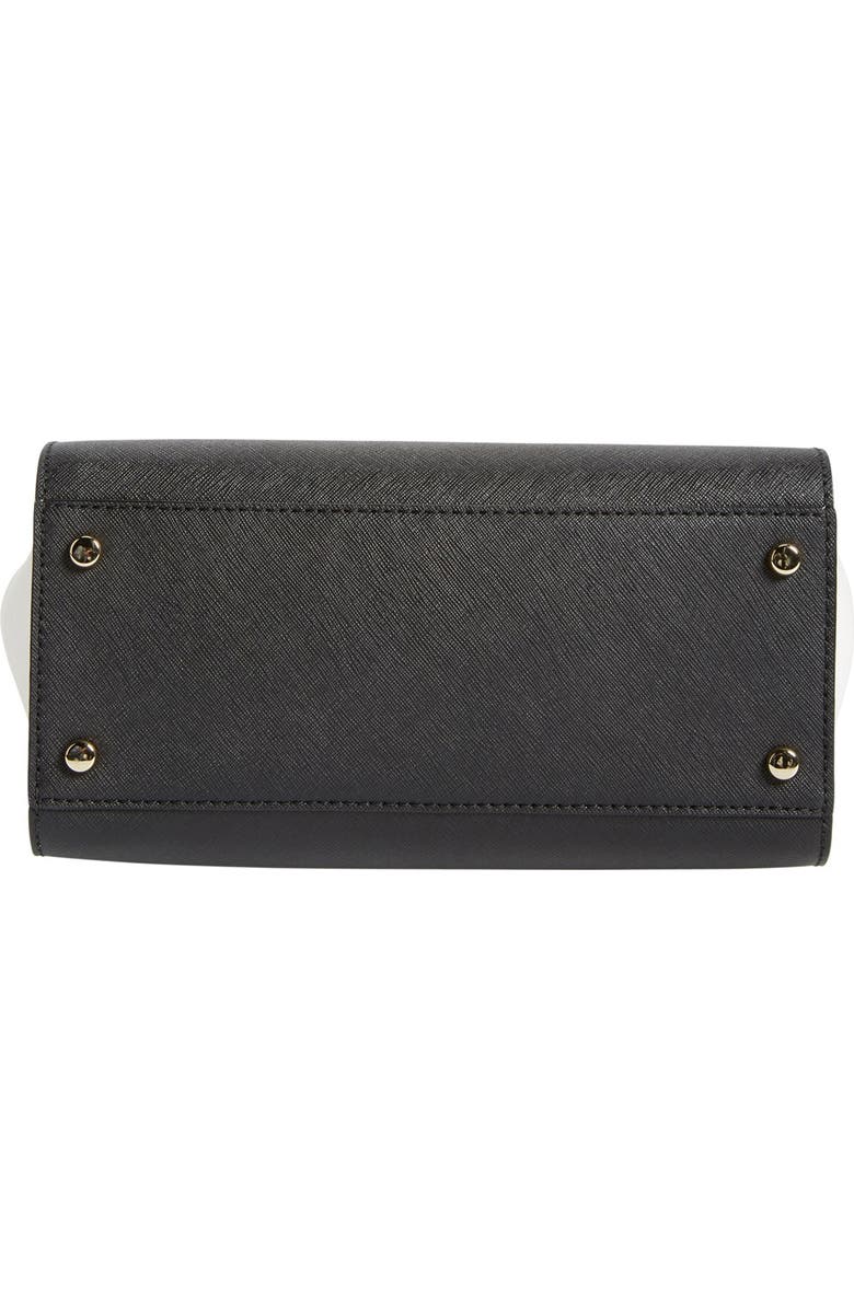 Kate Spade New York 'cedar street - small hayden' leather satchel, Alternate, color, Black/ Cement