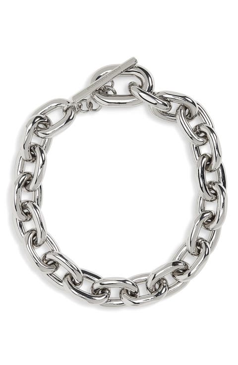 paco rabanne XL Link Chain Collar Necklace