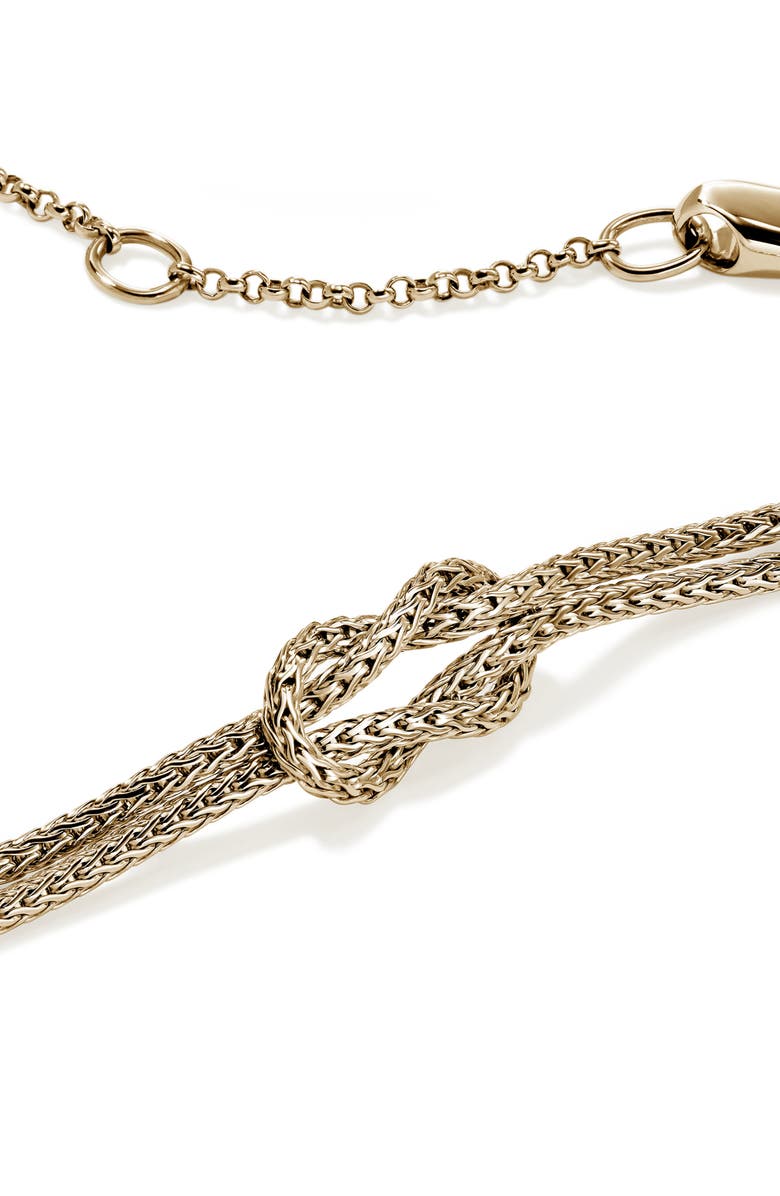 John Hardy Love Knot 14K Gold Necklace, Alternate, color, 