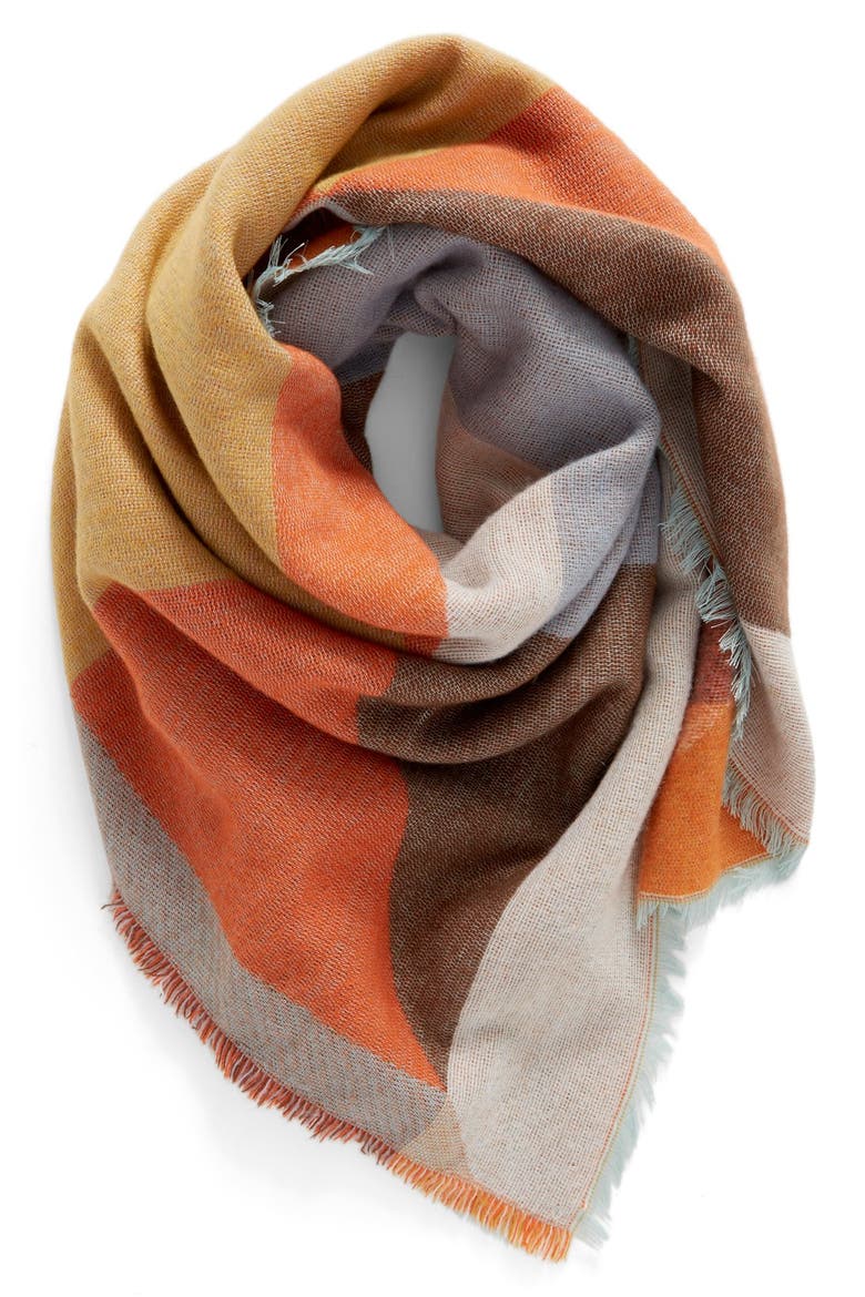 Geo Pattern Square Scarf, Main, color, MULTI