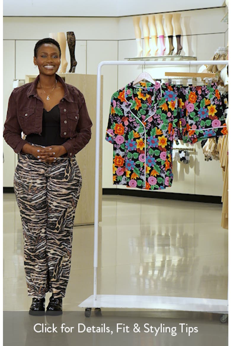 Piped Print Short Pajamas video