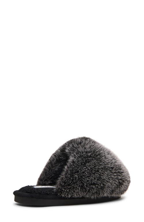 Steve Madden Poof Faux Fur Slipper In Multi