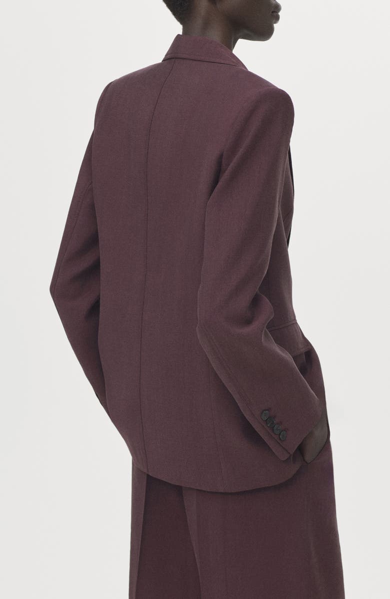 MANGO Suit Blazer, Alternate, color, Purple