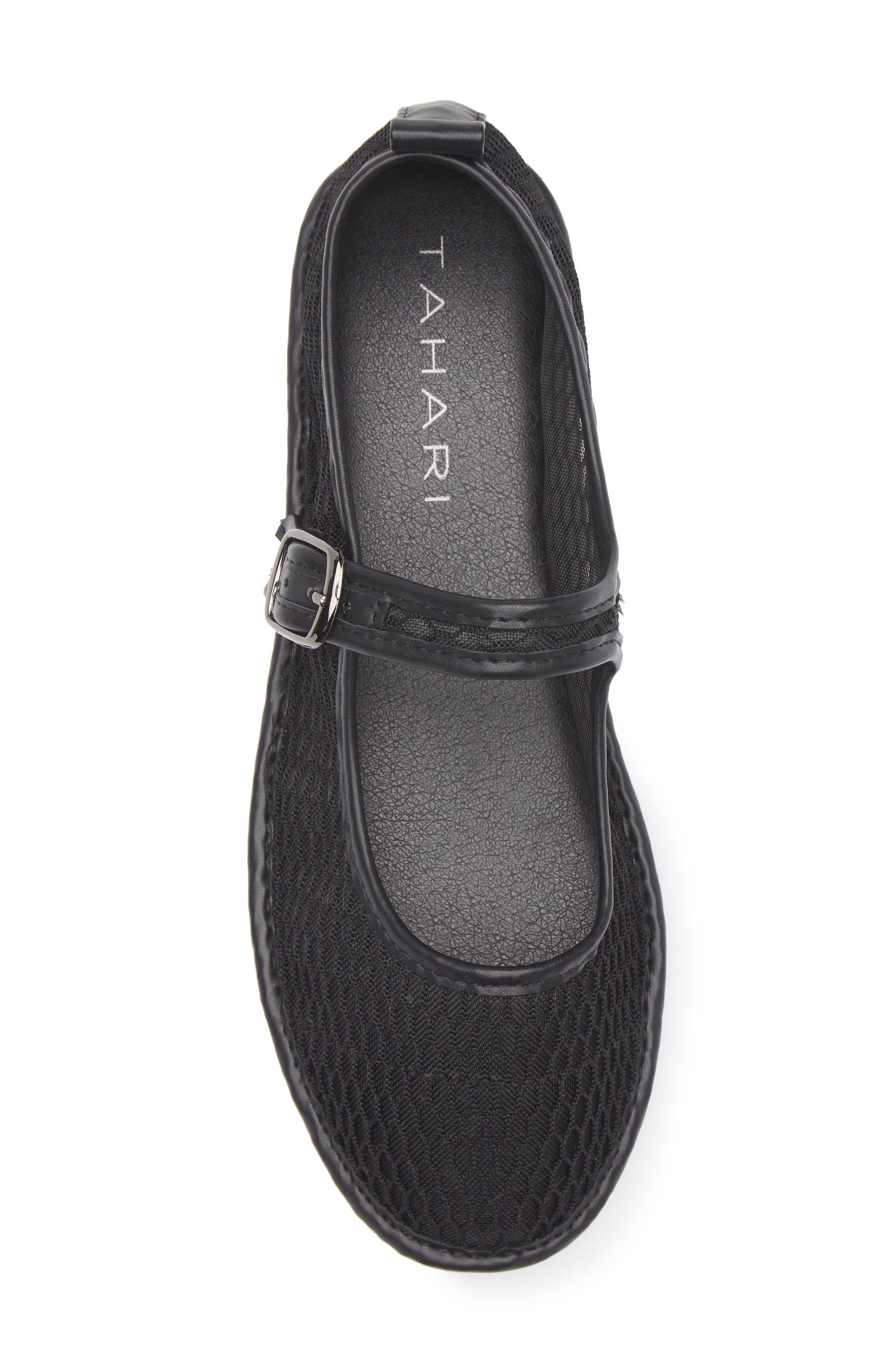 Tahari Mesh Mary Jane Flat, Alternate, color, 