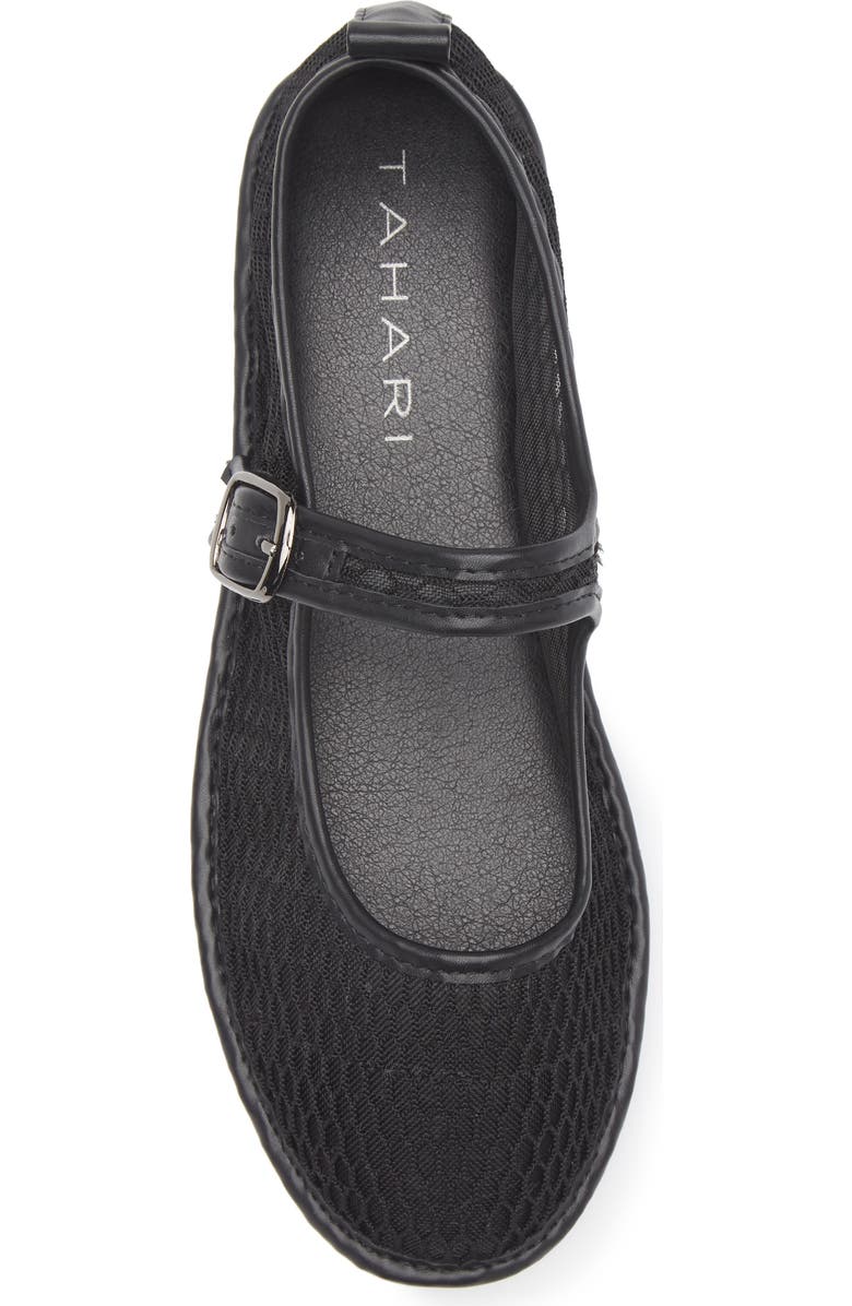 Tahari Mesh Mary Jane Flat, Alternate, color,