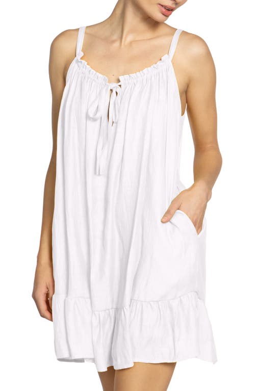 Robin Piccone Summer Sleeveless Cover-up Dress In White