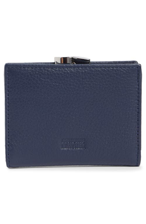 Mundi Small Leather Goods Soho Frenchie Clutch In Blue