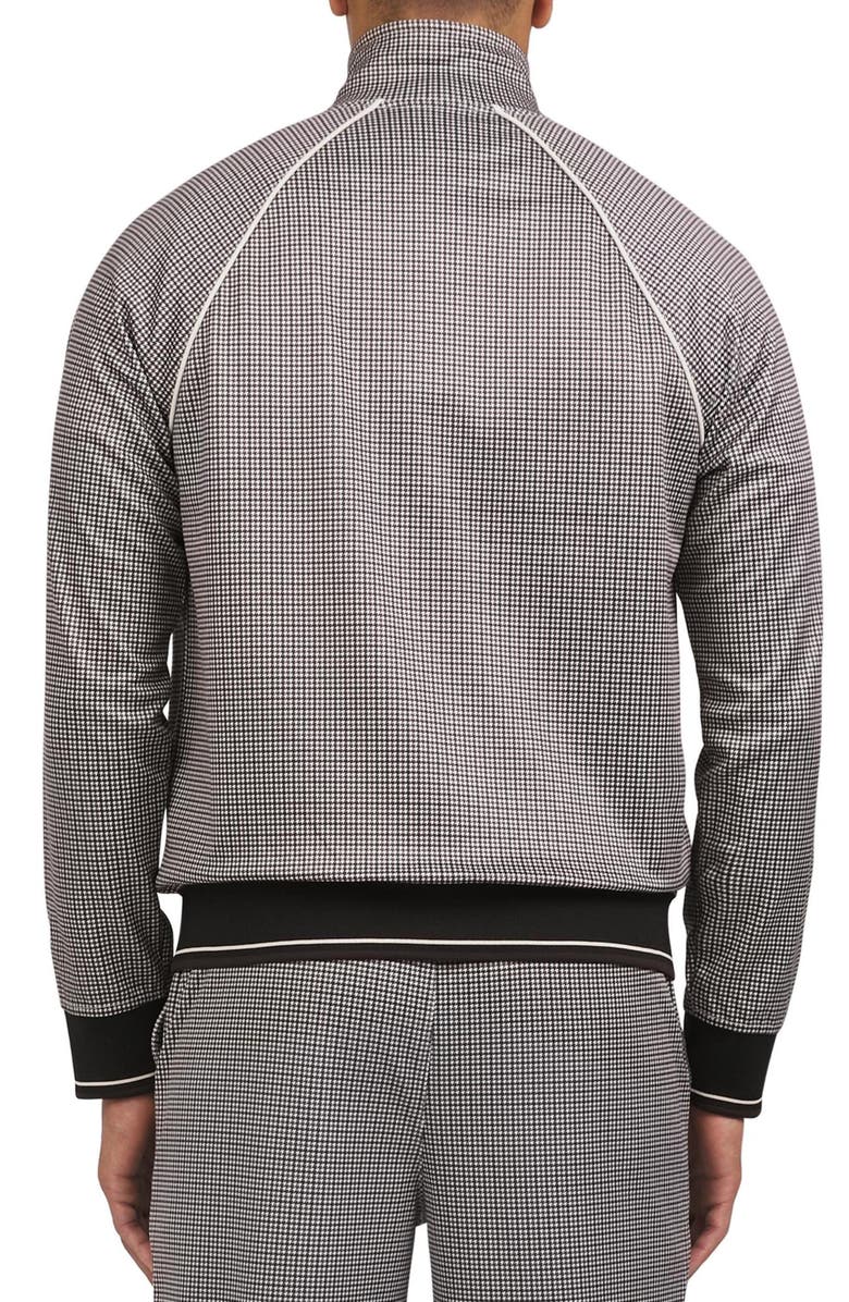 Ben Sherman Houndstooth Tricot Track Jacket, Alternate, color, 