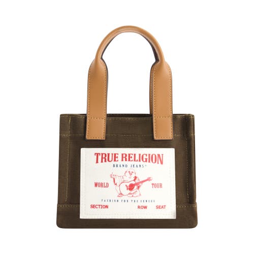 True Religion Mini Tote In Green