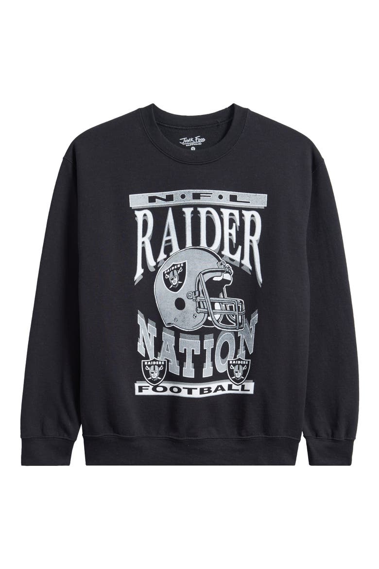 NFL Raiders Helmet Graphic Sweatshirt, Alternate, color, BLACK