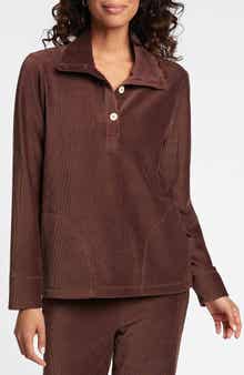 Foxcroft Sammy Corduroy Polo Sweater