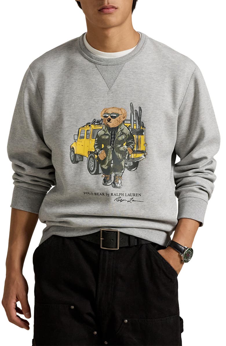Polo Ralph Lauren Polo Bear Double Knit Graphic Sweatshirt, Main, color, 