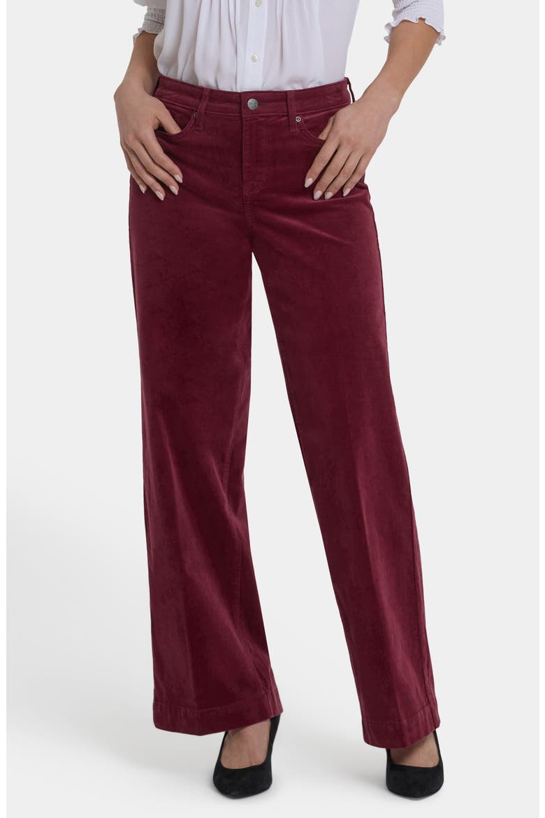 Teresa Wide Leg Corduroy Pants, Main, color, SIENNA RED