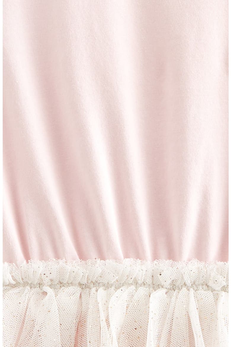 Heart Tutu Dress, Alternate, color, PINK BALM- WHITE