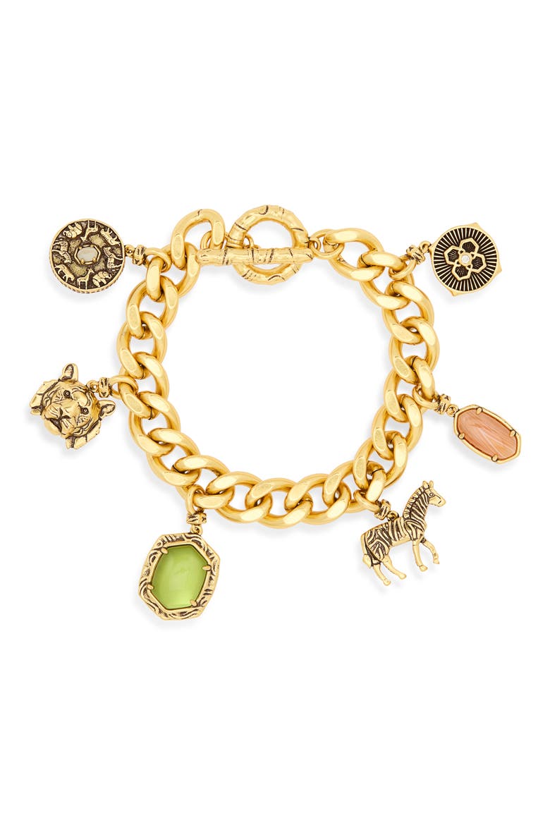 Raina Charm Bracelet, Main, color, GOLD MULTI MIX
