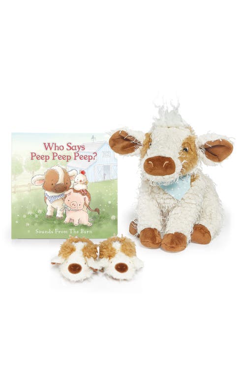 Bunnies by the Bay Moo Moo Farm Baby Gift Set in White 