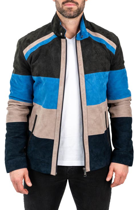 Multi Panel Suede Jacket