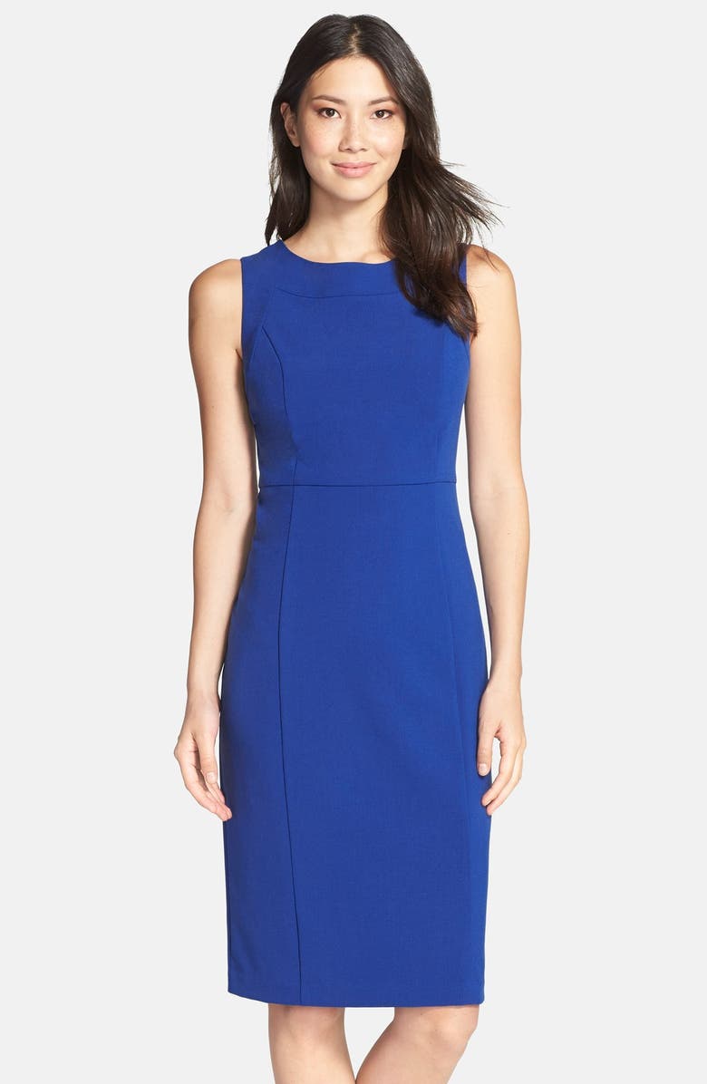 Marc New York by Andrew Marc Seamed Stretch Sheath Dress, Main, color, 