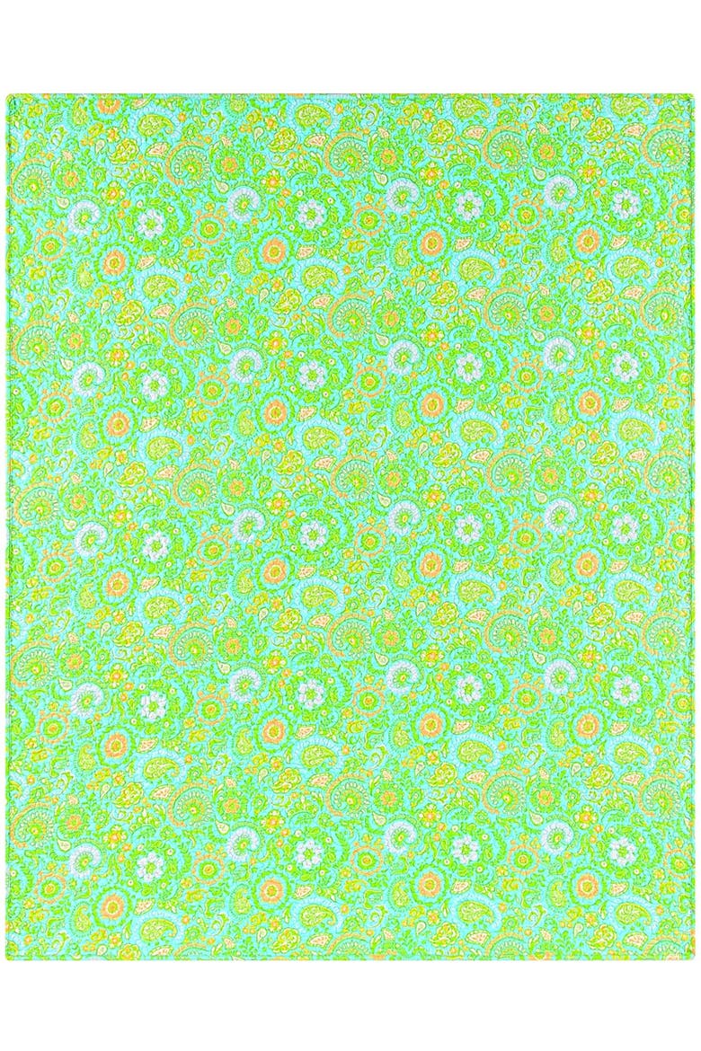 Samara Cotton Quilted 50" x 60" Accent Throw Blanket, Main, color, Green