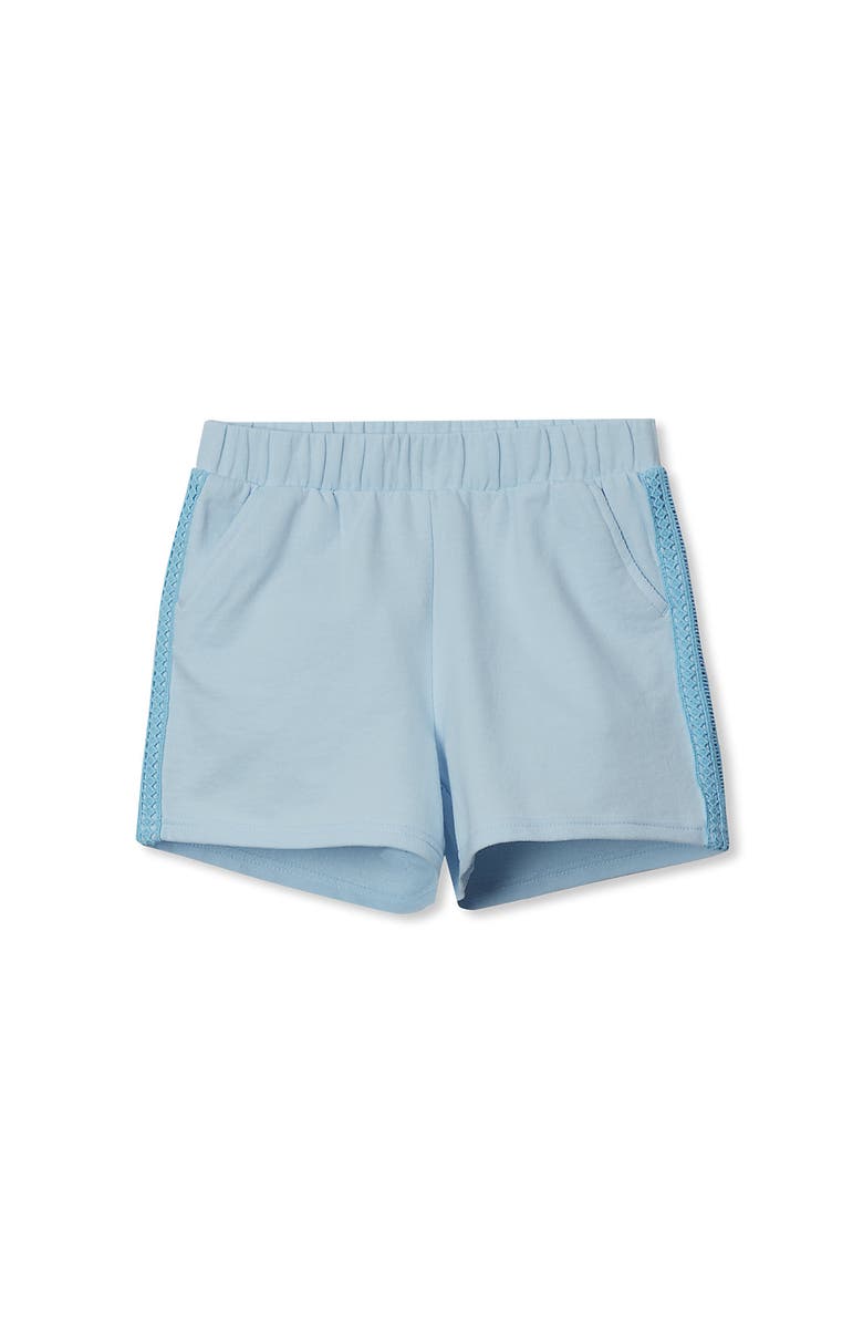 Lands' End Girls French Terry Pull On Shorts, Main, color, Nantucket Blue