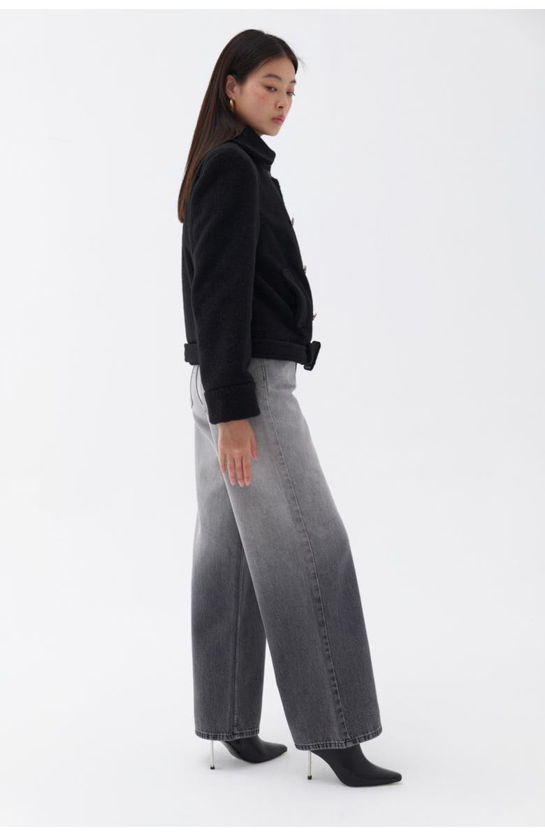 Nocturne Shoulder Pad Short Coat, Alternate, color,